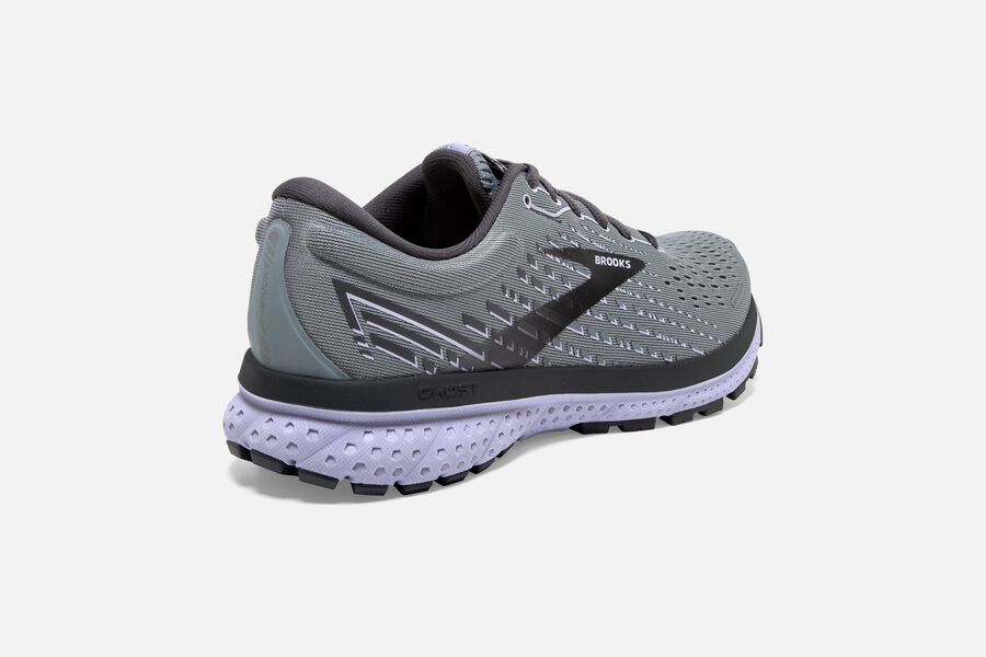 Brooks Running Shoes - Ghost 13 Road Womens - Grey/Black/Purple - FPE-495621